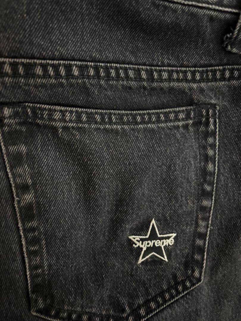 supreme Regular jeans サイズ30 BLACK - メルカリ