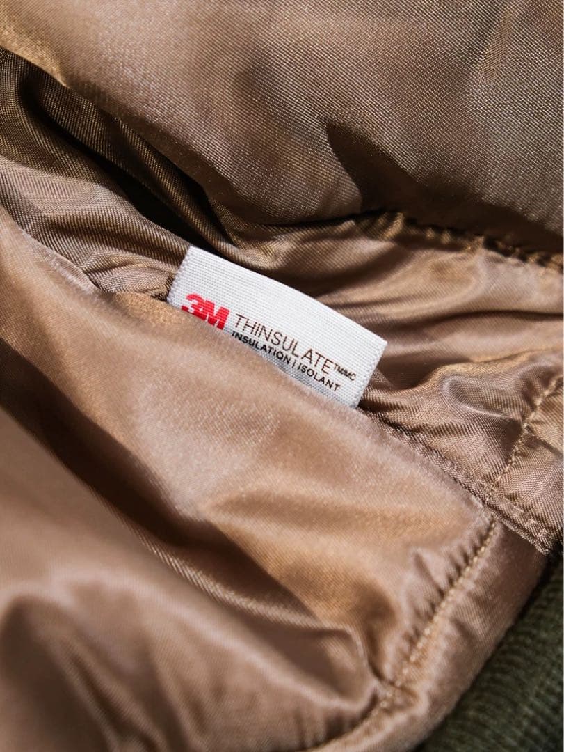 44 3LサイズB-15B 初期型復刻ムートン襟高密度ナイロン ウールリブ