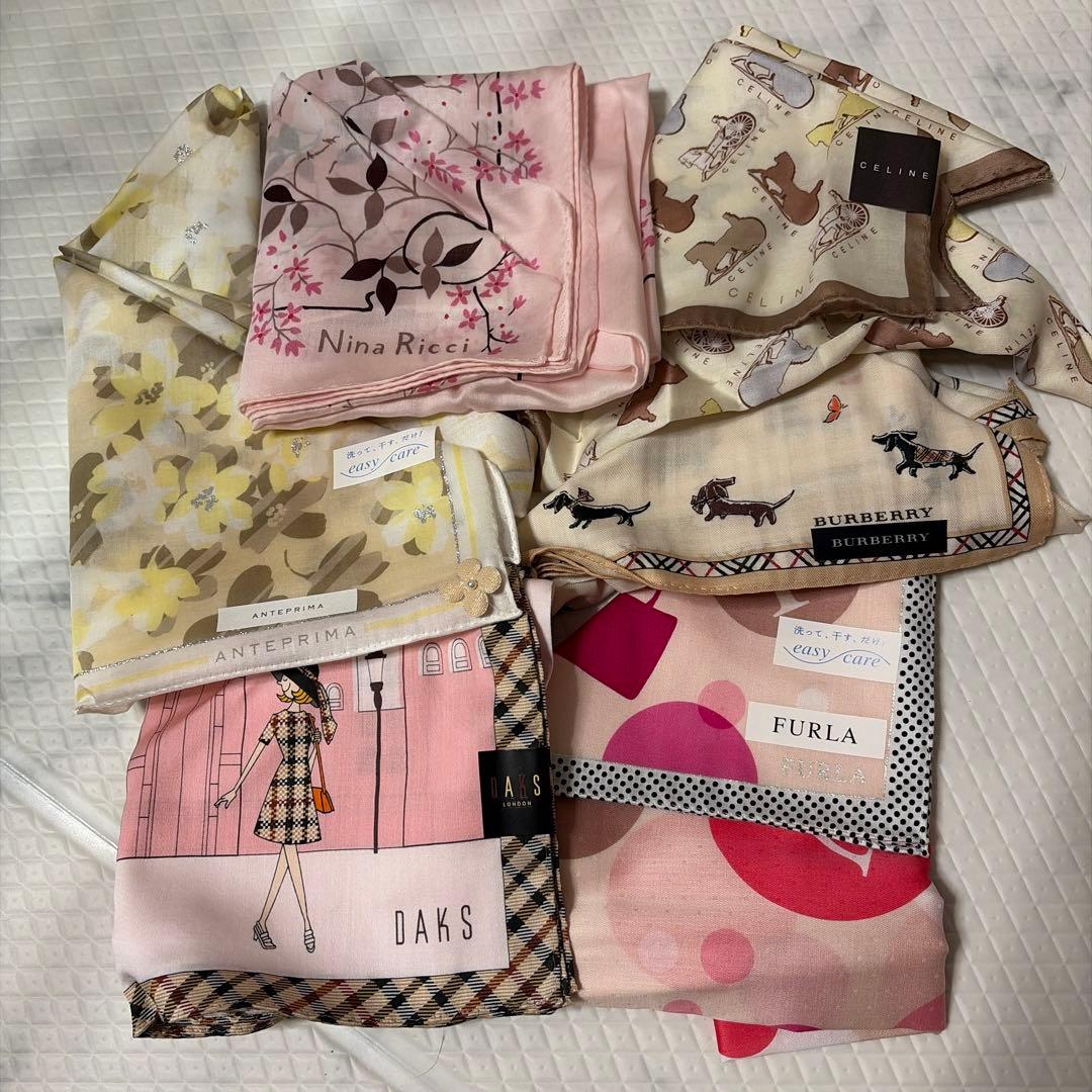 CELINE・BURBERRY他ハンカチ6枚 - メルカリ