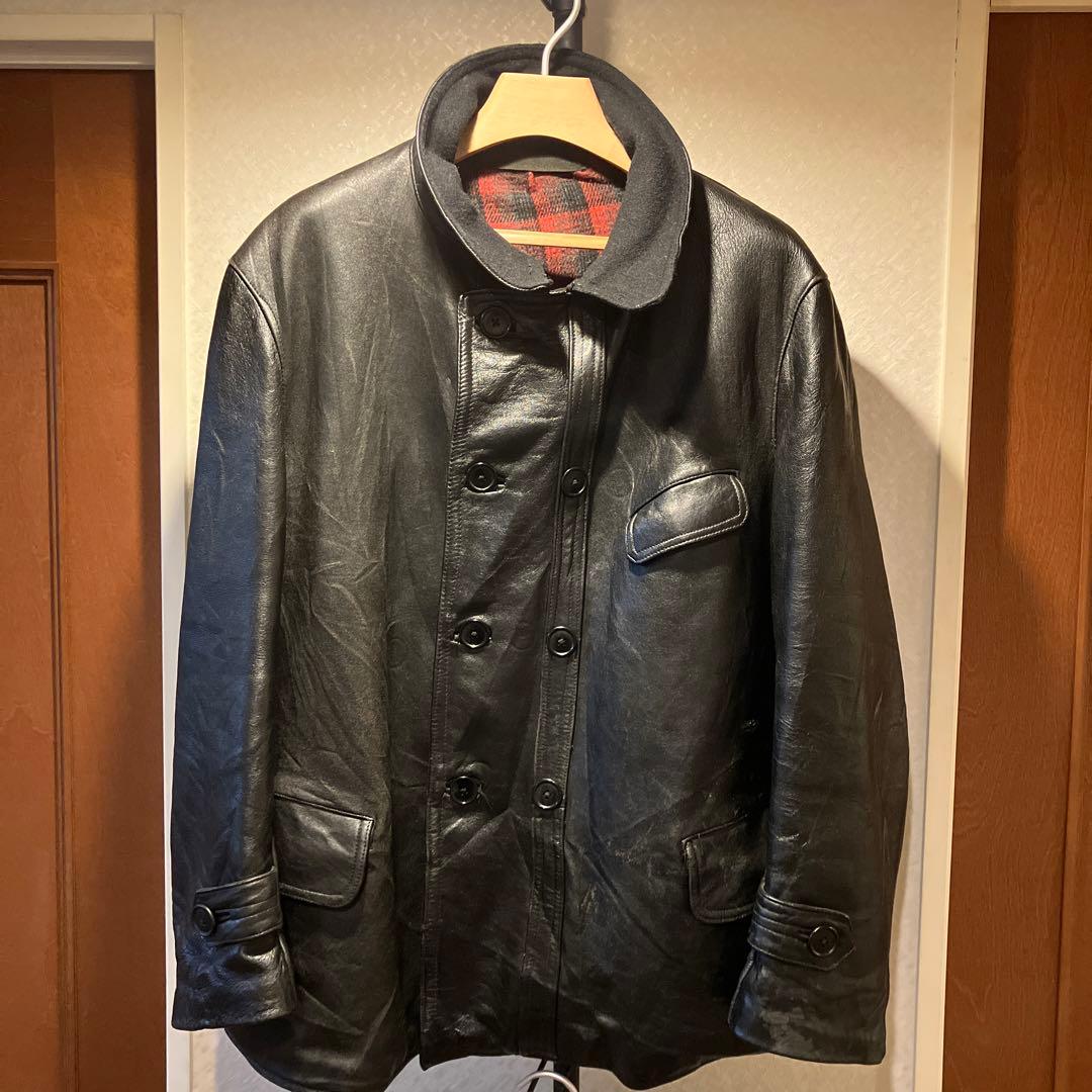 【ウール襟】コルビジェジャケット【〜40's】 40s Noel Cuir フランス製 コルビジェジャケット ウール襟 L ユーロ