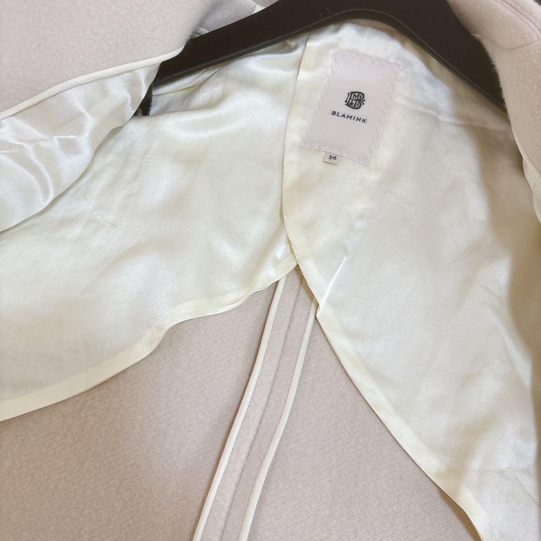 定価25.3万円☆BLAMINK ブラミンク ウールダブル2ボタンロングコート