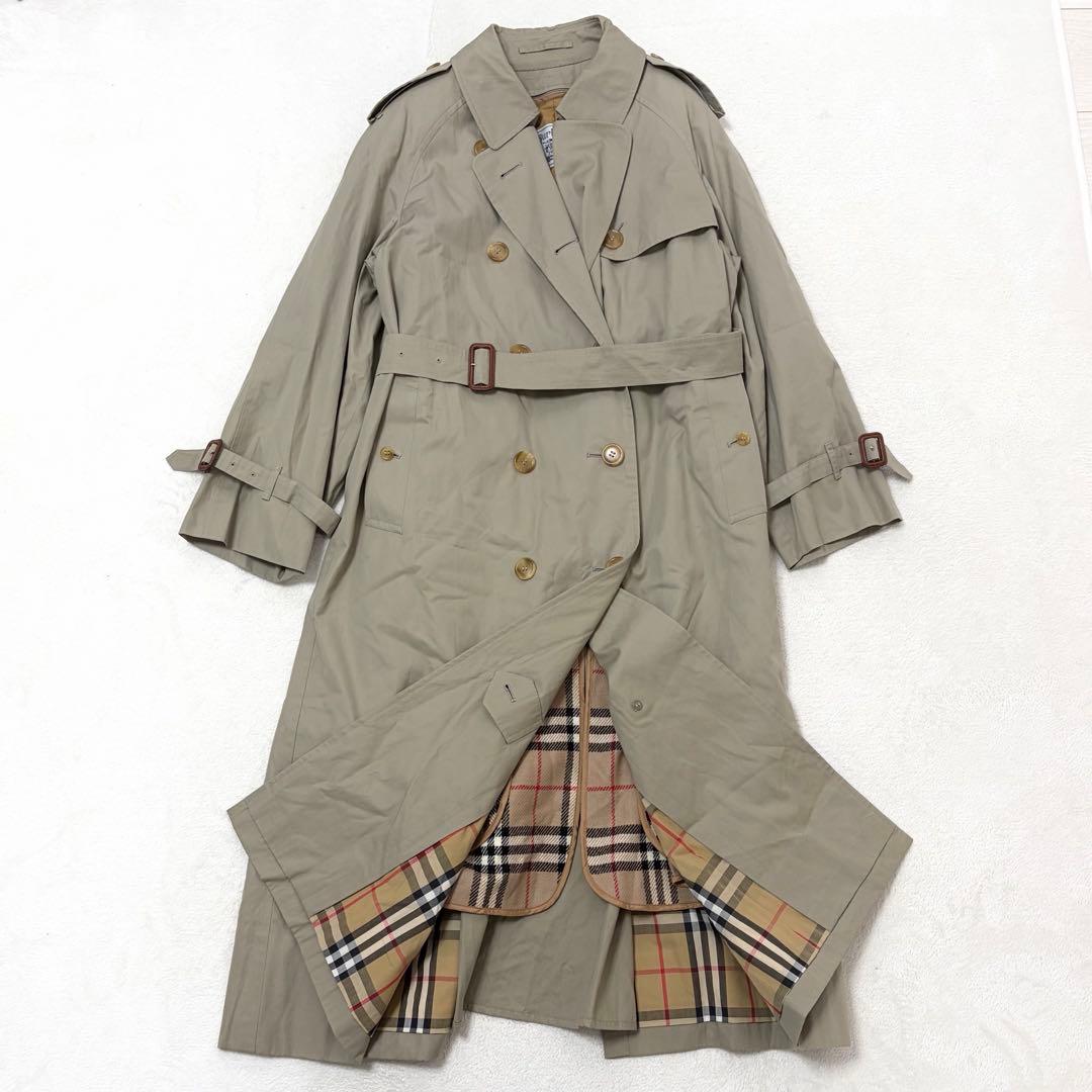 極美品着丈117】バーバリーズ トレンチコート ライナー ノバチェック