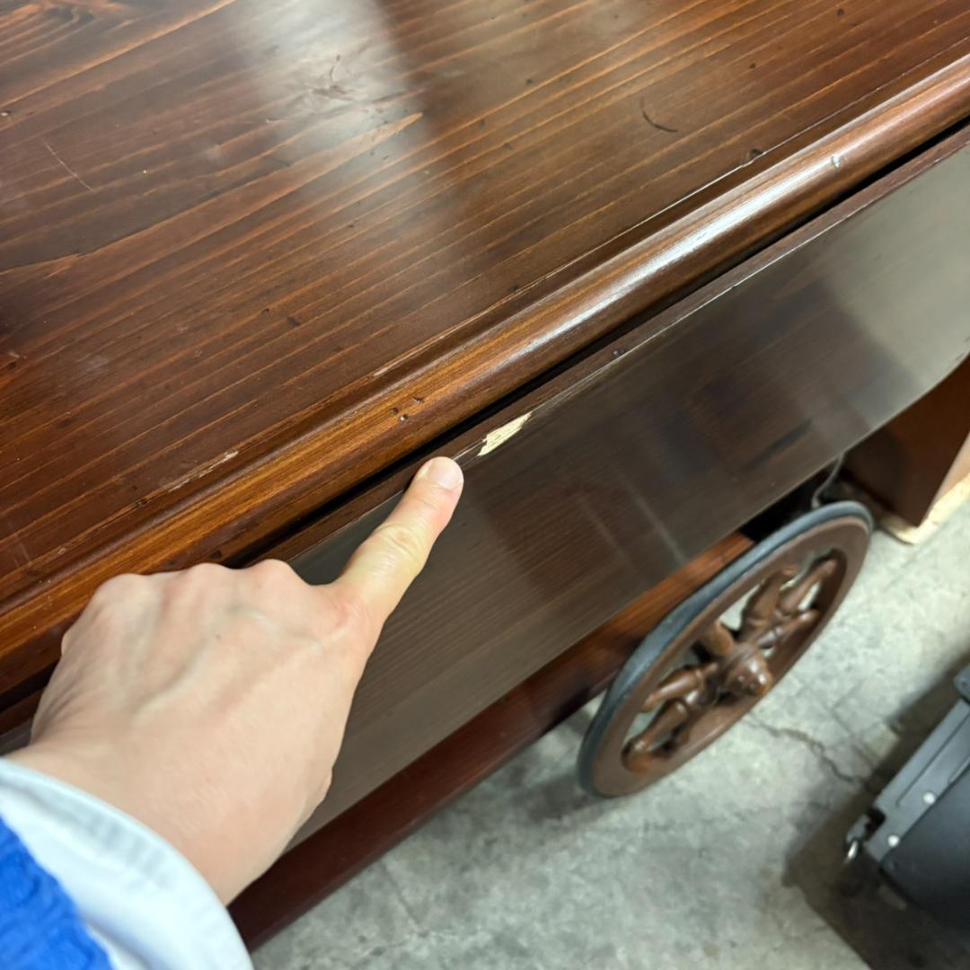 値下イーセンアーレン バタフライキッチンワゴン ドロップリーフ