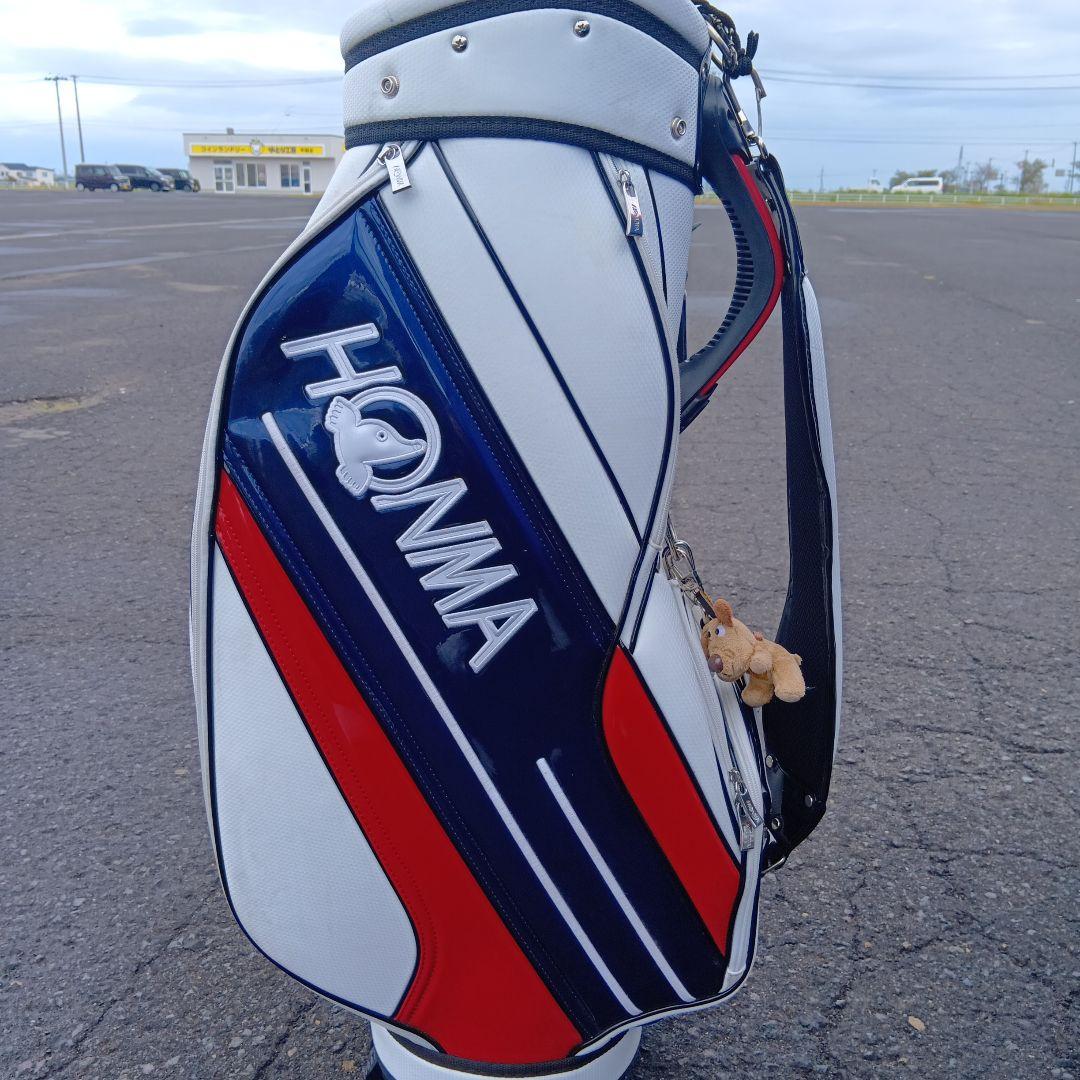 HONMA ゴルフバッグ9型5分割カバーネームプレート付画像追加 HONMA ゴルフバッグ9型5分割カバーネームプレート付画像追加 HONMA