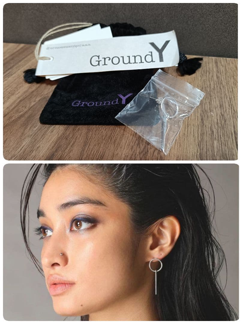 Ground Y×チェンソーマン レゼ GRENADE PIN EARRING Ground Y x Chainsaw Man Reze GRENADE PIN EARRINGS Yohji Yamamoto