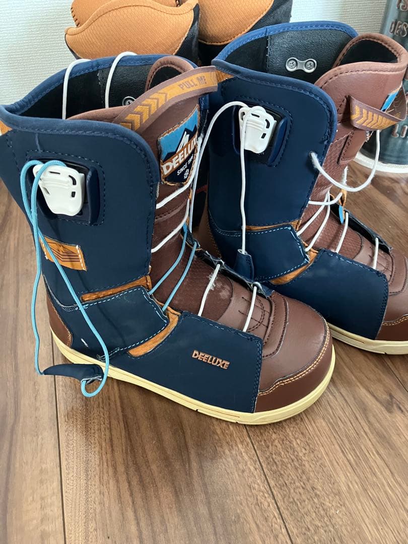 DEELUXE スノーボードブーツ ブラウン/ネイビー 23.5cm - メルカリ