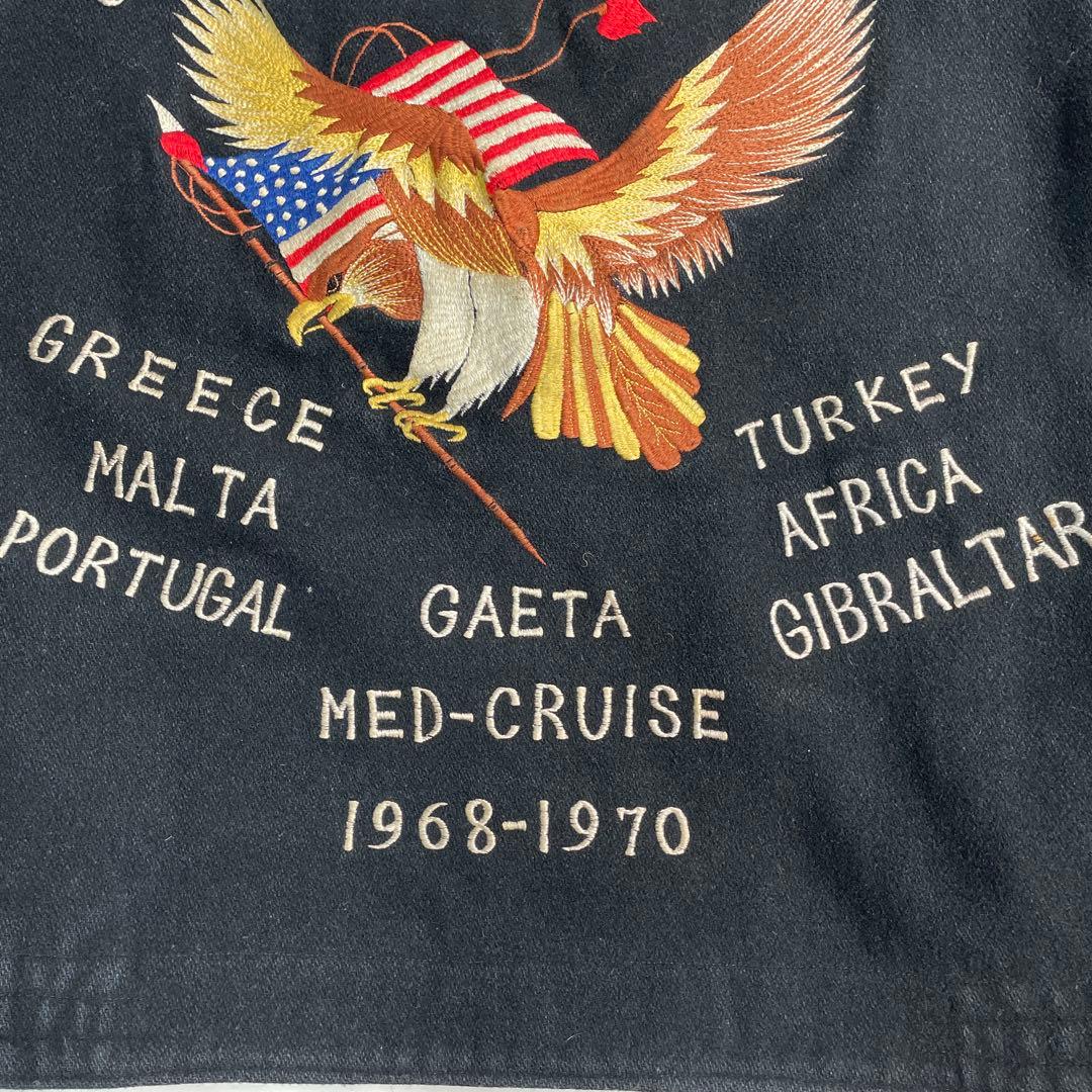 【70s】 US.NAVY ツアージャケット スカジャン スーベニア 50s