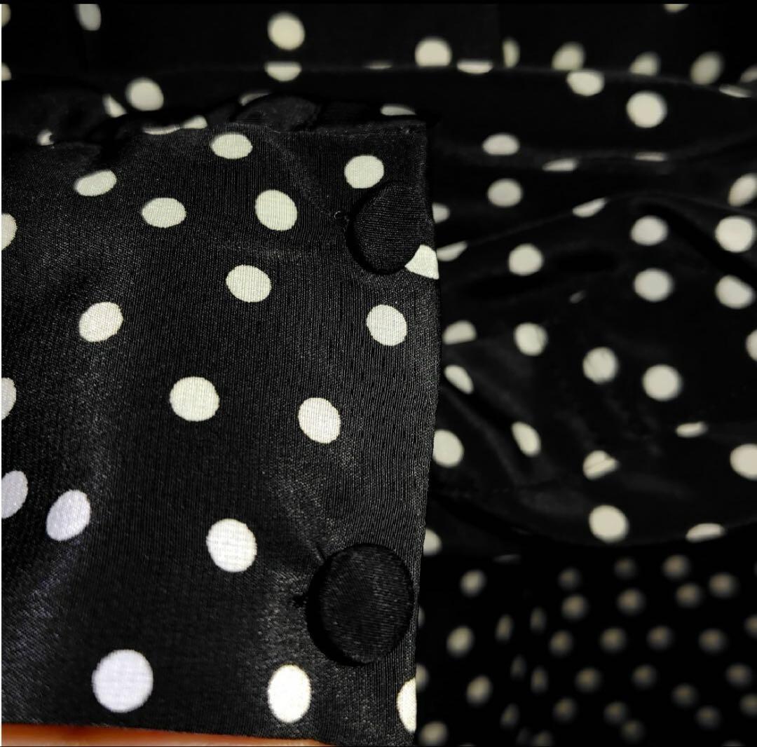 SINME ドット柄 ボウタイブラウス - メルカリ