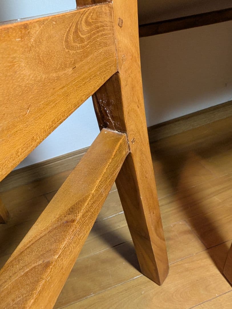 《送料込》オールド家具無垢材ハイバックダイニングチェア ウォールナットいす