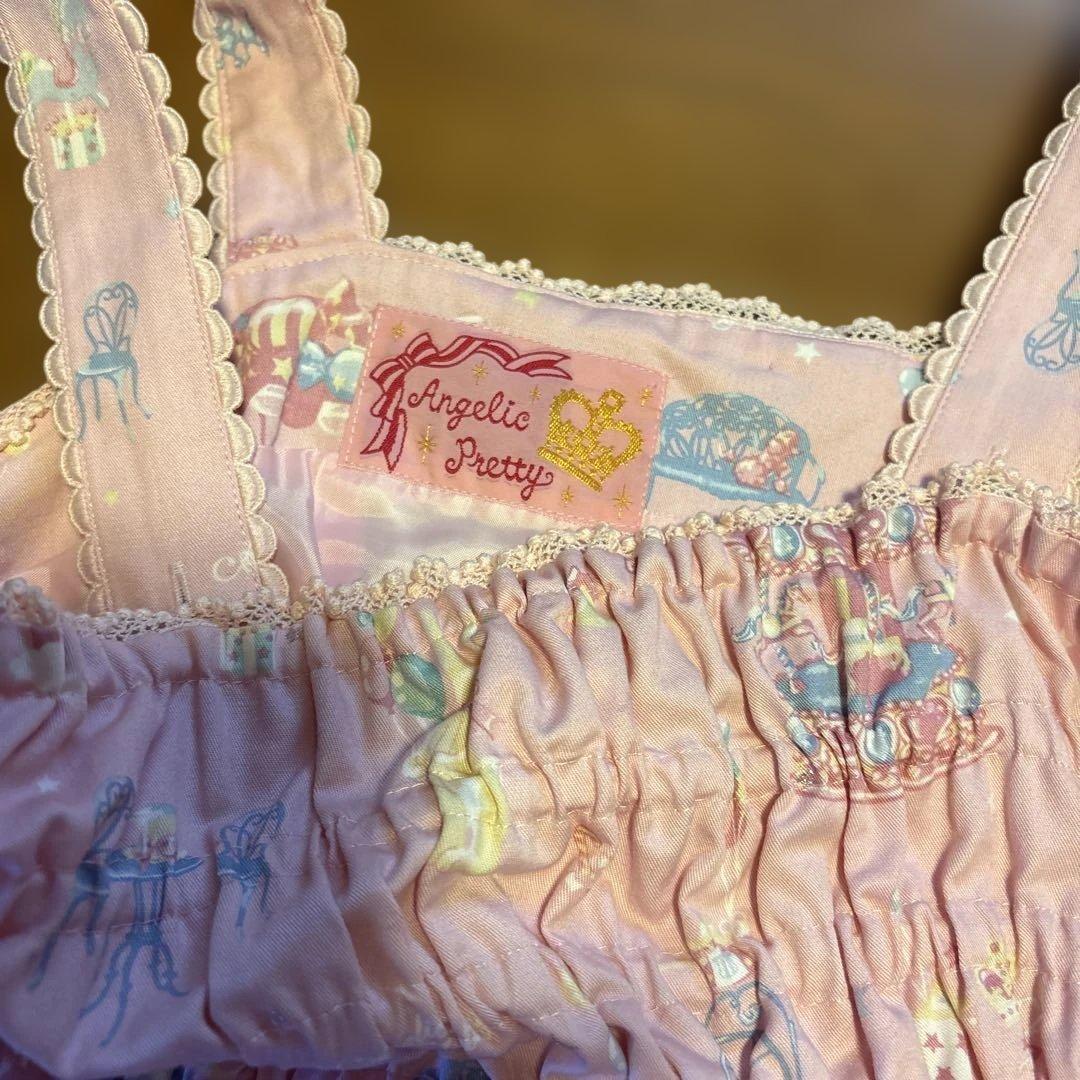 Angelic Prettyリボン付きジャンパースカート
