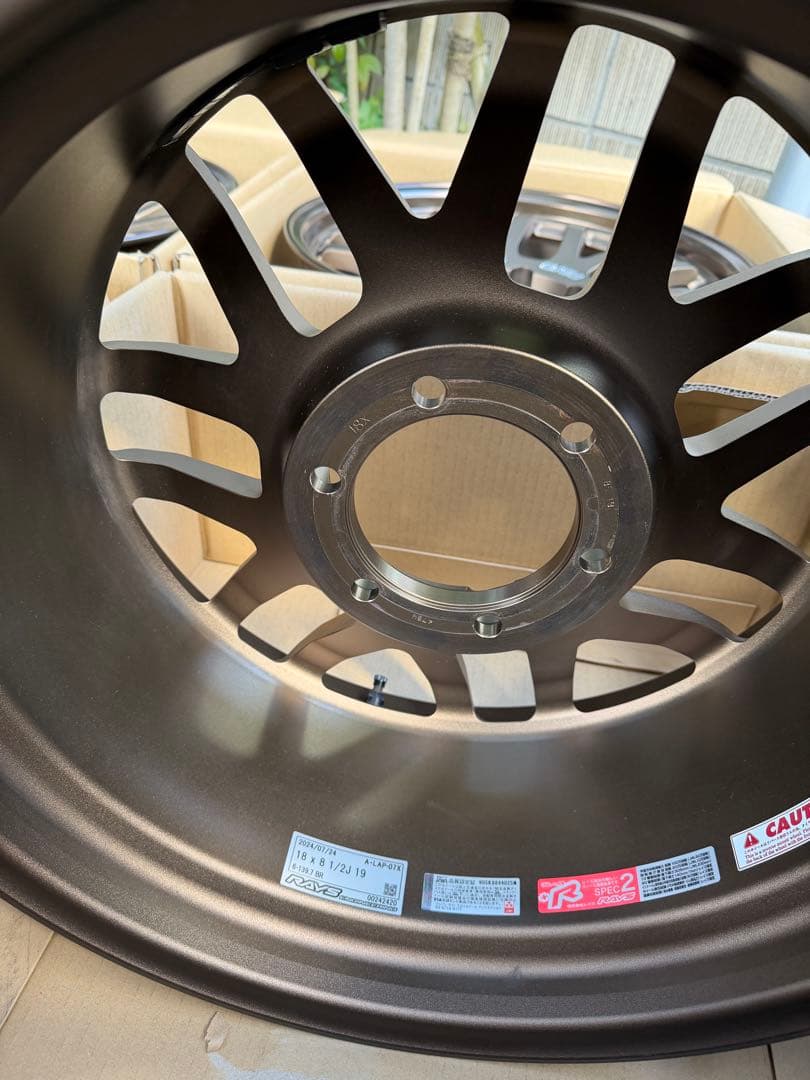 レイズ A・LAP 18×8.5J ＋19 ブロンズホイール4本セット