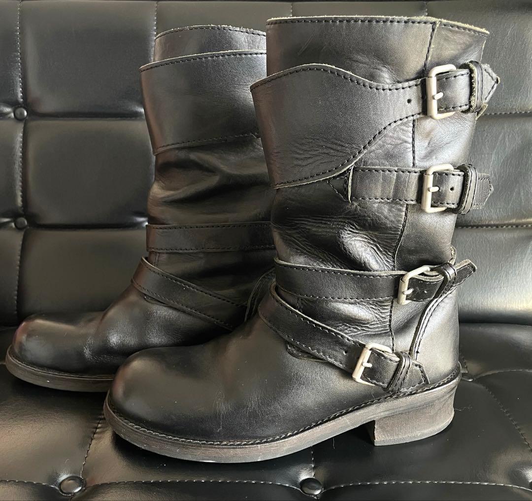 07aw JUNYA WATANABE MAN 4連ベルトバイカーロングブーツ - メルカリ