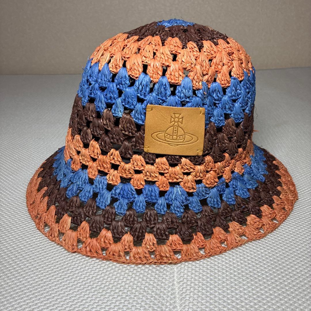 未使用品】ヴィヴィアンウエストウッド ラフィア ストローハット