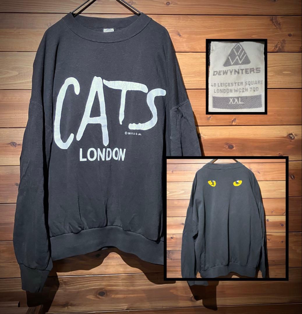 80's cats London スウェット トレーナー XXL 1981 - メルカリ