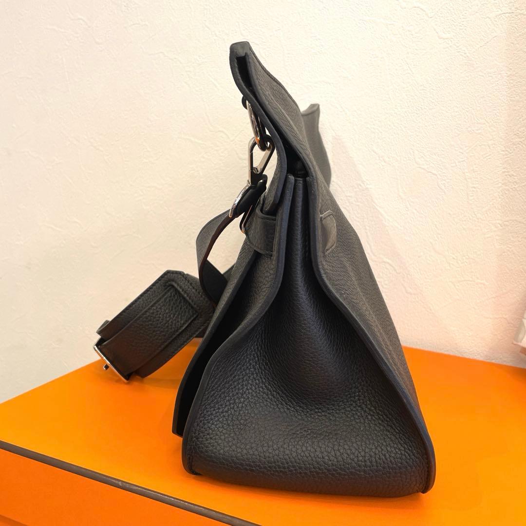 HERMES エルメス□O刻印 ジプシエール37 ショルダーバッグ ブラック