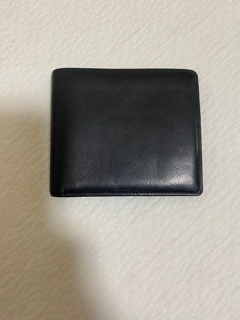 【中古】GANZO ガンゾ 二つ折り 純札入れ 財布 黒 ベビーカーフ　レザー BABY CALF(ベビーカーフ) 純札入れ｜最高級のメンズ革製品・革財布