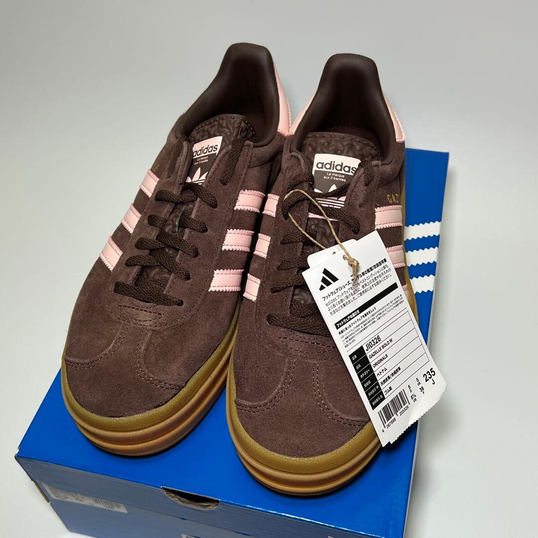 adidas ガゼル ボールド GAZELLE BOLD ブラウン 23.5cm - メルカリ