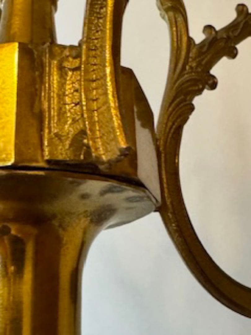 ️⃣プロフ必読*️⃣難あり❣️アンティーク 真鍮コートスタンド