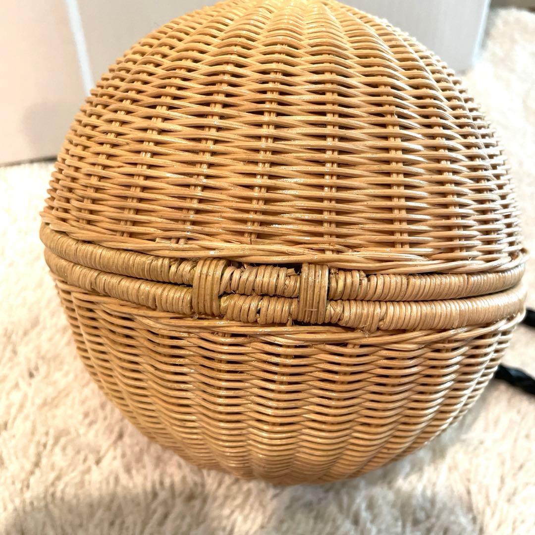 美品 マニマリス manimaris フルムーンバスケット ハンドル セット