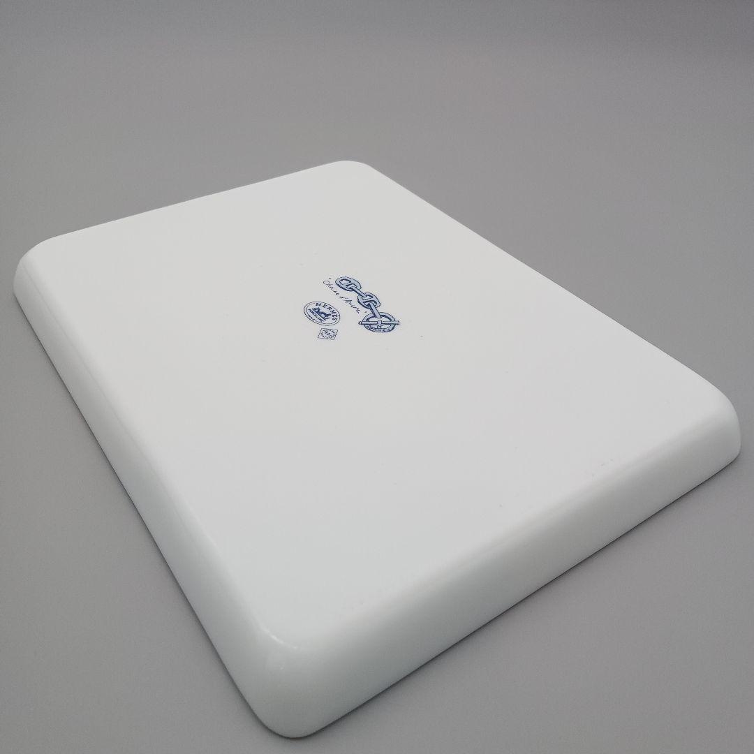 HERMES エルメス シェーヌダンクル スクエアプレート 共箱