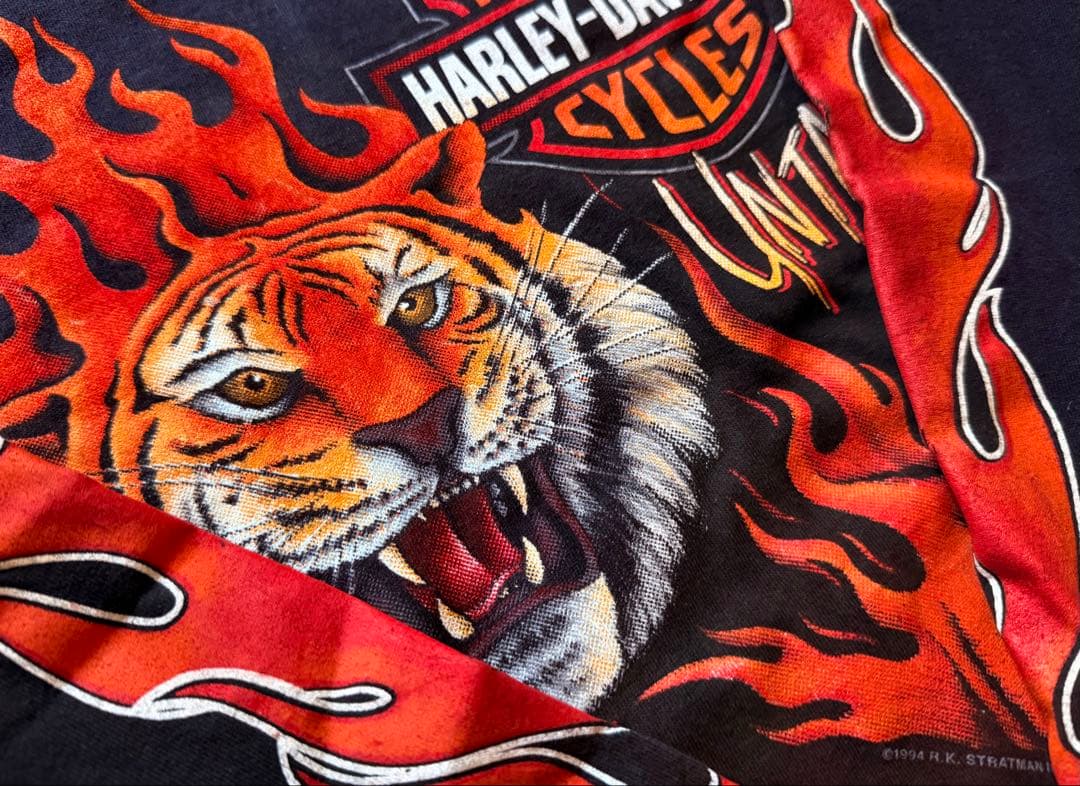 スペシャル 90s ハーレーダビッドソン タイガー トラ 虎 フレイム ロン
