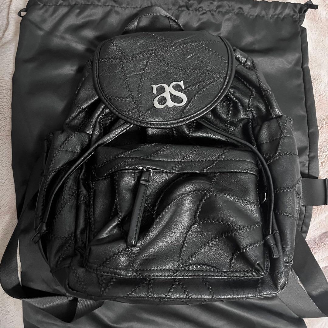 ASON BENETTON BACKPACK リュック ブラック - メルカリ