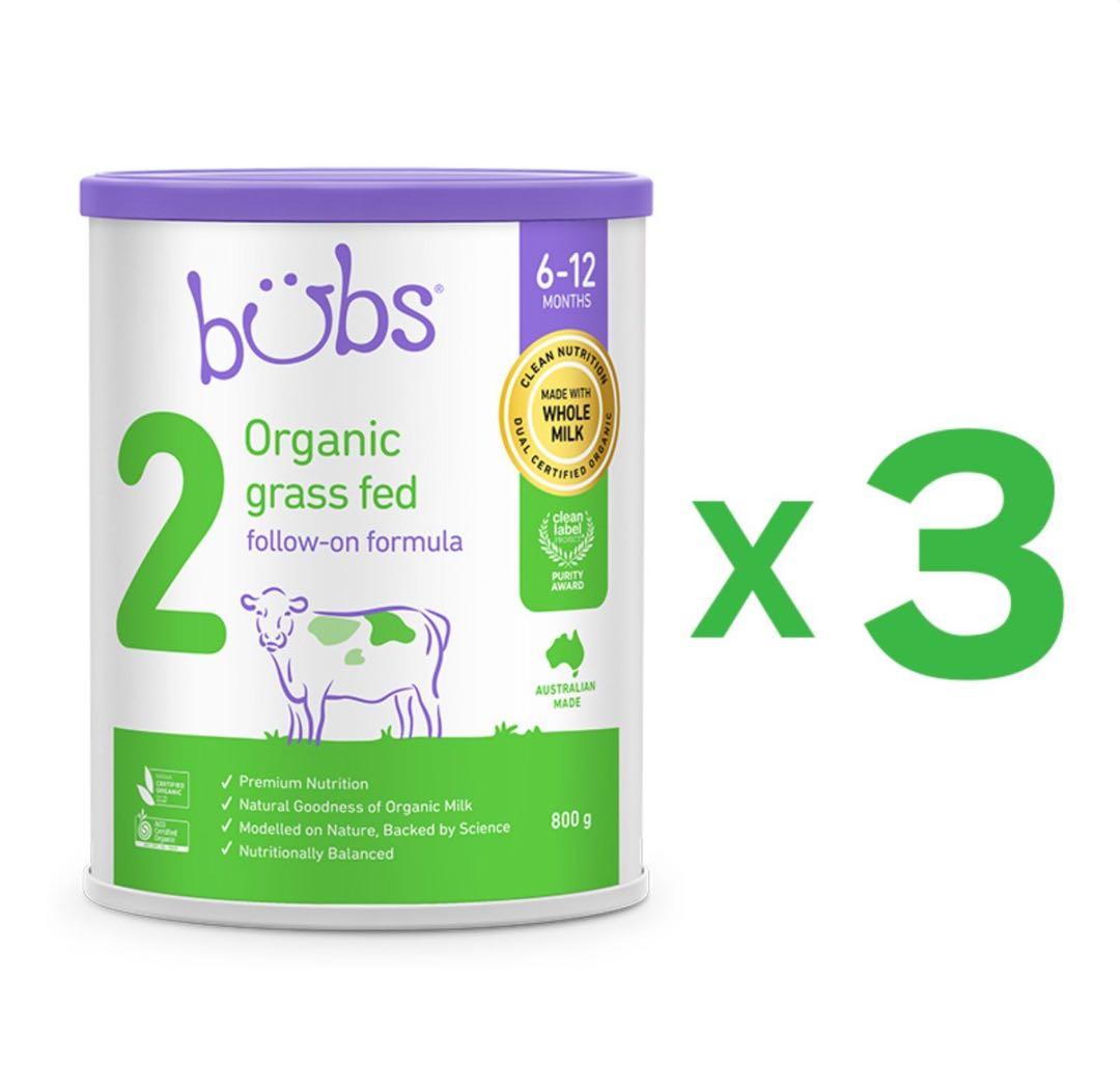 3缶Bubs バブズ オーガニック 粉ミルク ステップ2 FREMON出品 - メルカリ