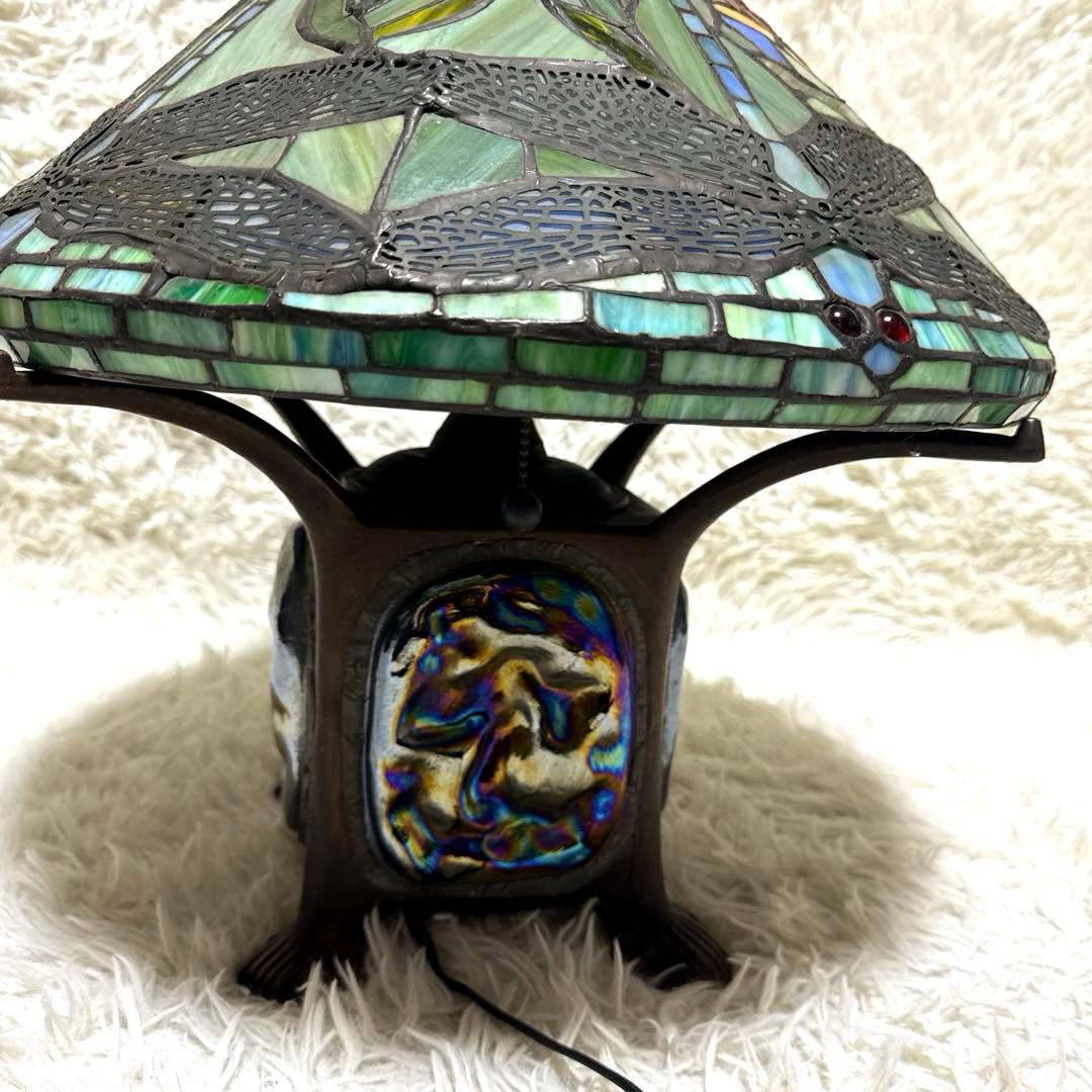 ドラゴンフライ　スタンド照明　アンティーク　レトロ　　ステンドグラス