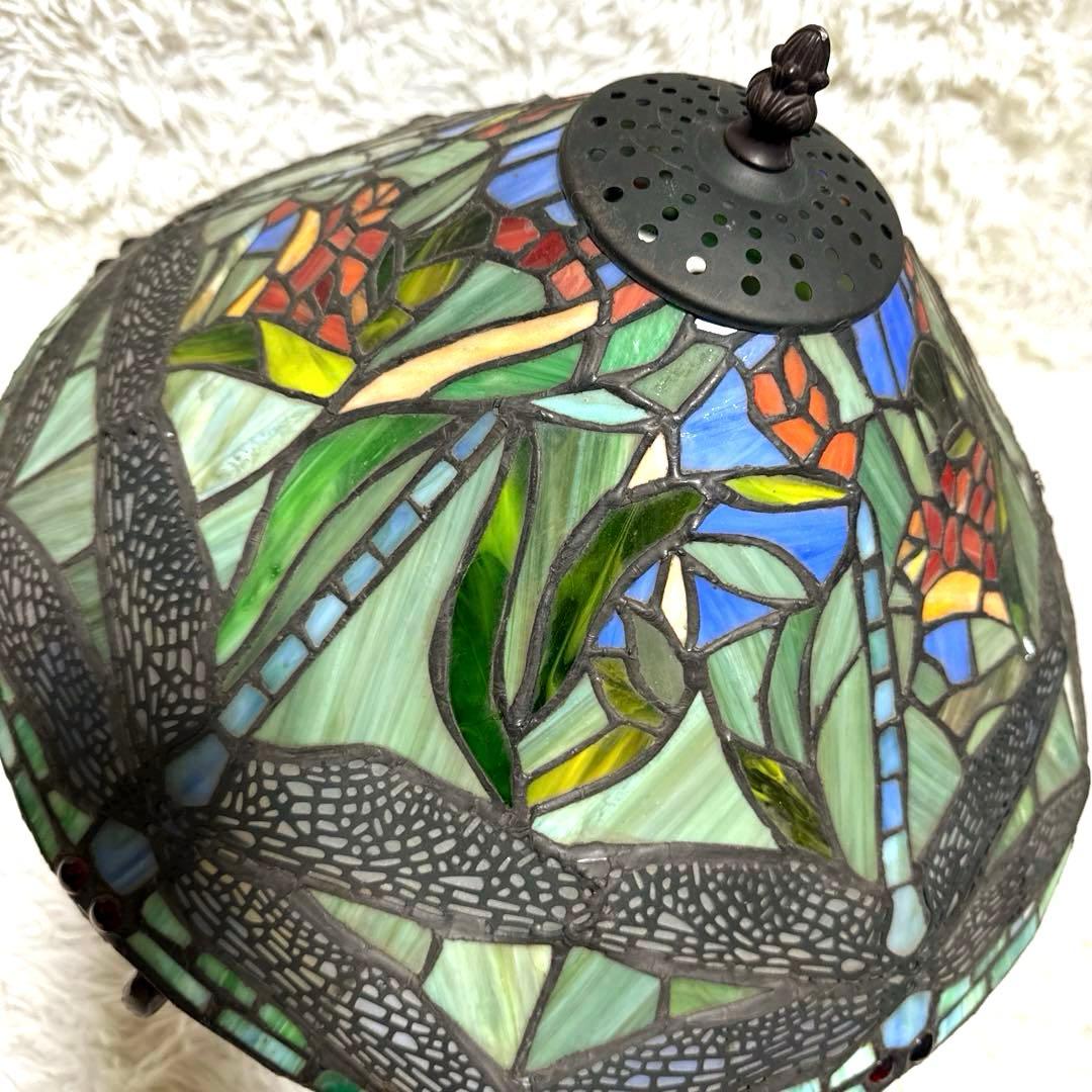 ドラゴンフライ　スタンド照明　アンティーク　レトロ　　ステンドグラス