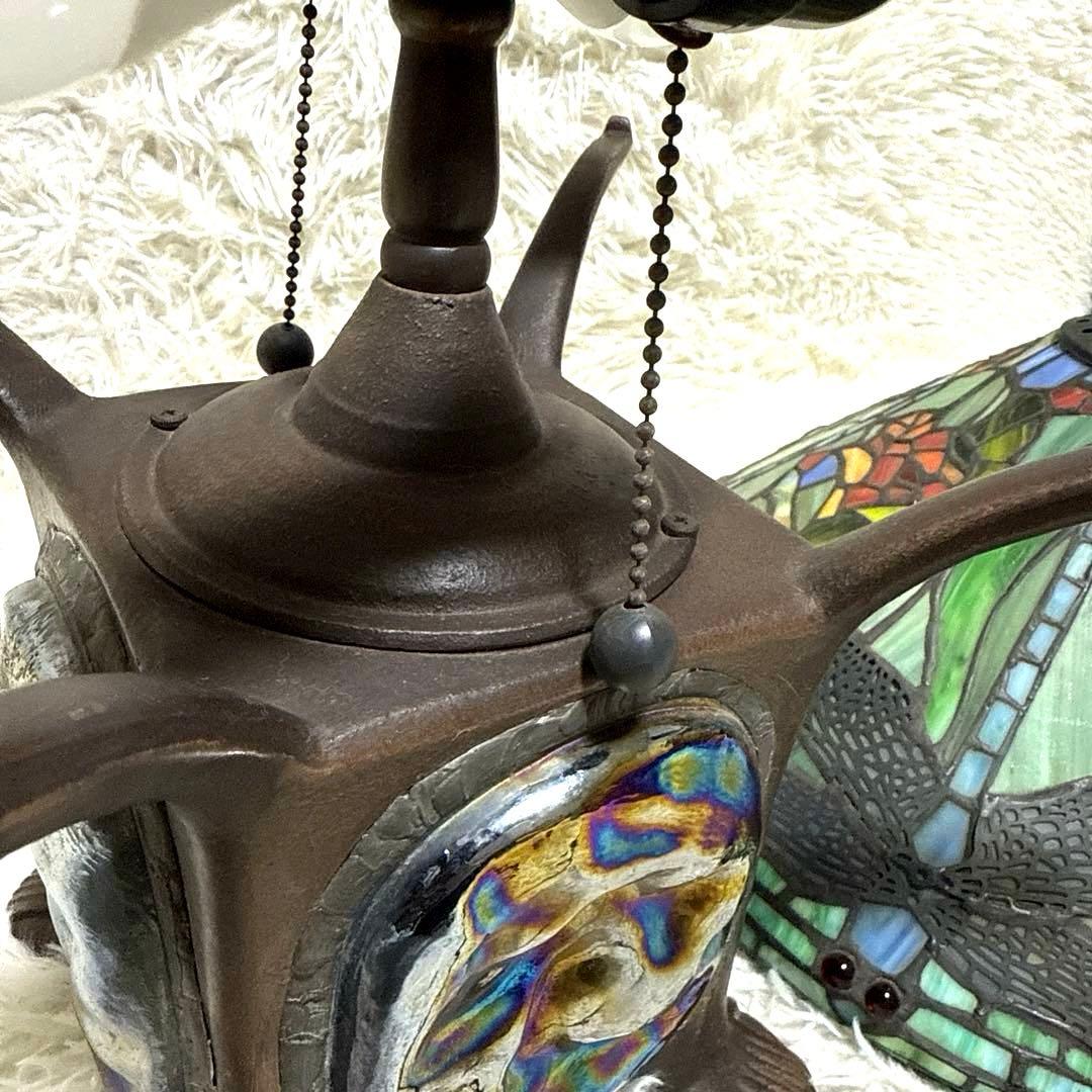 ドラゴンフライ　スタンド照明　アンティーク　レトロ　　ステンドグラス