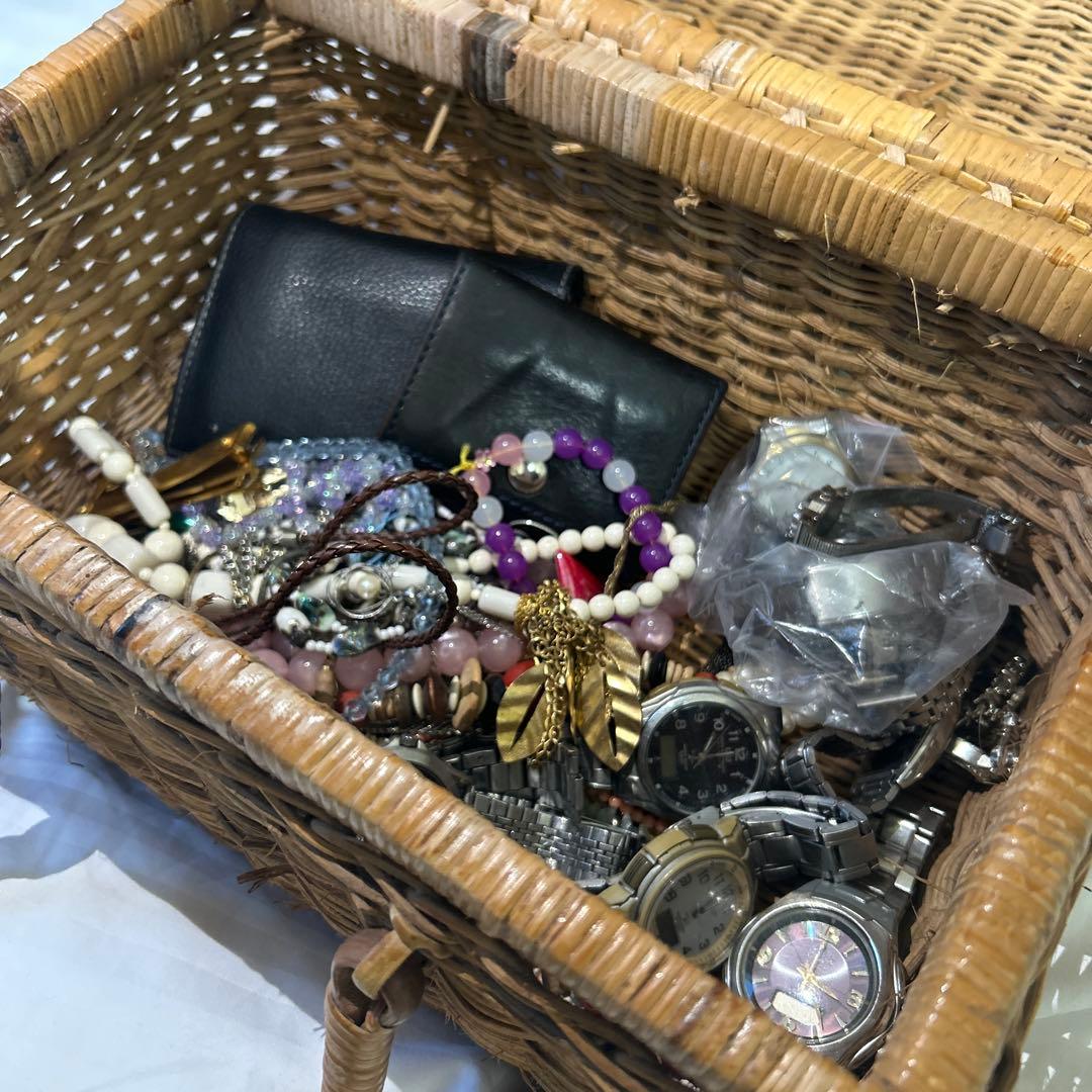 遺品整理・生前整理品】 アクセサリーセット ジュエリーボックス 時計