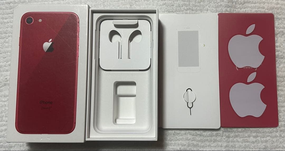 iPhone 8 64GB RED SIMフリー バッテリー73% 箱あり 美品