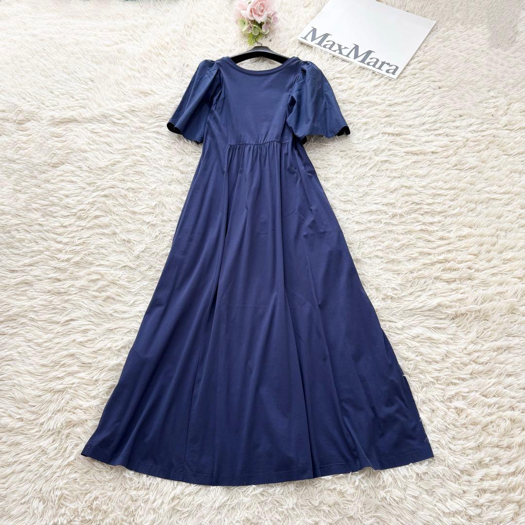 美品✨ウィークエンドマックスマーラ マキシ丈コットンワンピース