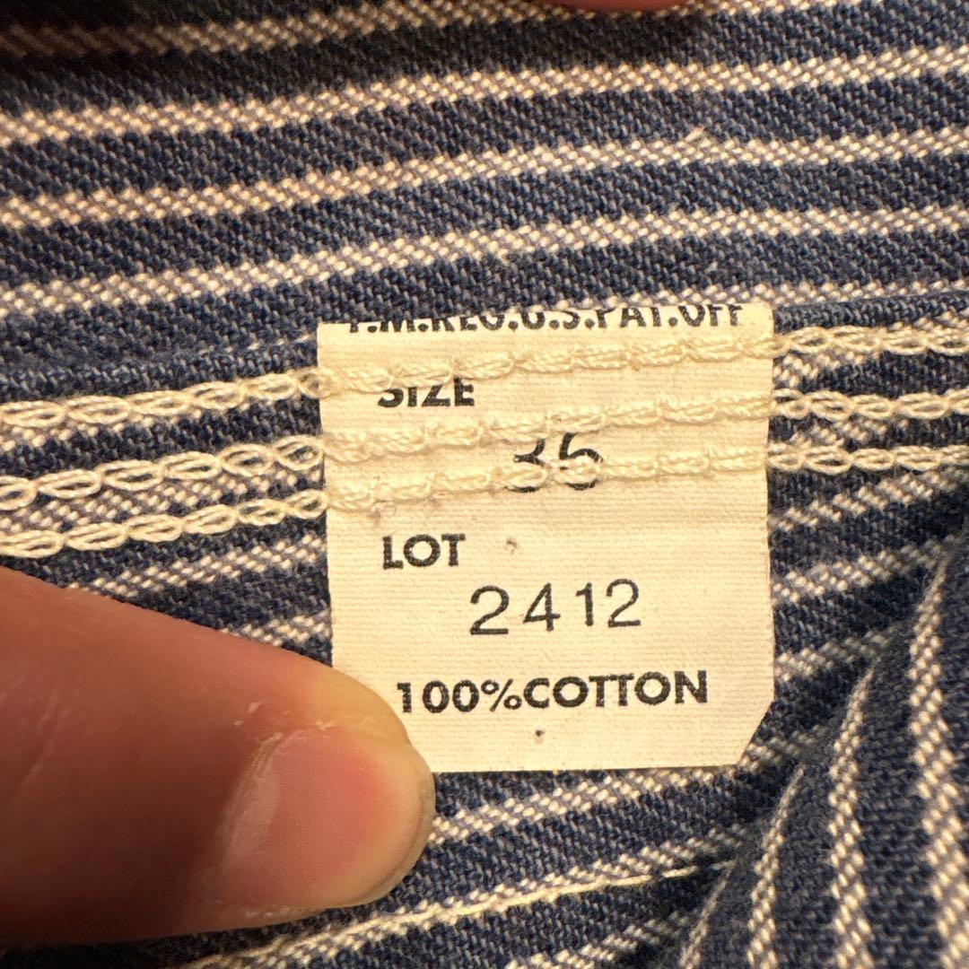 Lee ヒッコリーストライプ カバーオール LOT2412 日本製