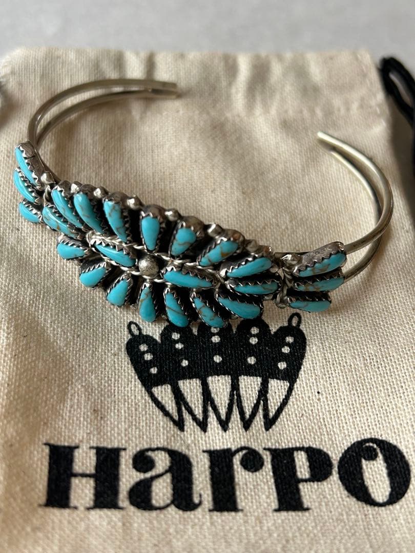 タグ付未使用】Harpo ターコイズ バングル インディアンジュエリー