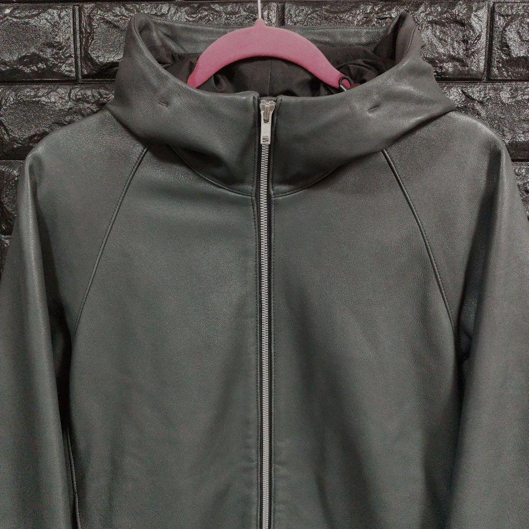 TheoryBYRN L フーデッドレザー（羊革） ジャケット - メルカリ