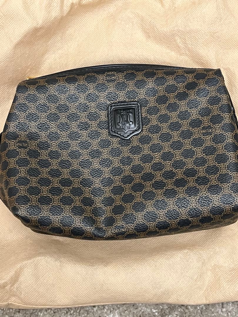 CELINE マカダム柄 クラッチ 廃盤 PVCレザー ポーチ 楽天市場】【バッグ】CELINE セリーヌ マカダム柄 ポーチ セカンド