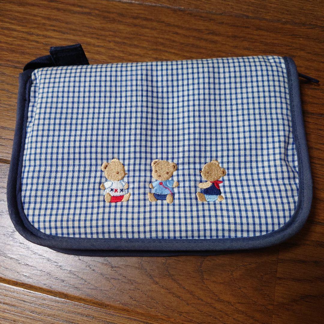 ファミリア 母子手帳ケース ブルー チェック柄 - メルカリ