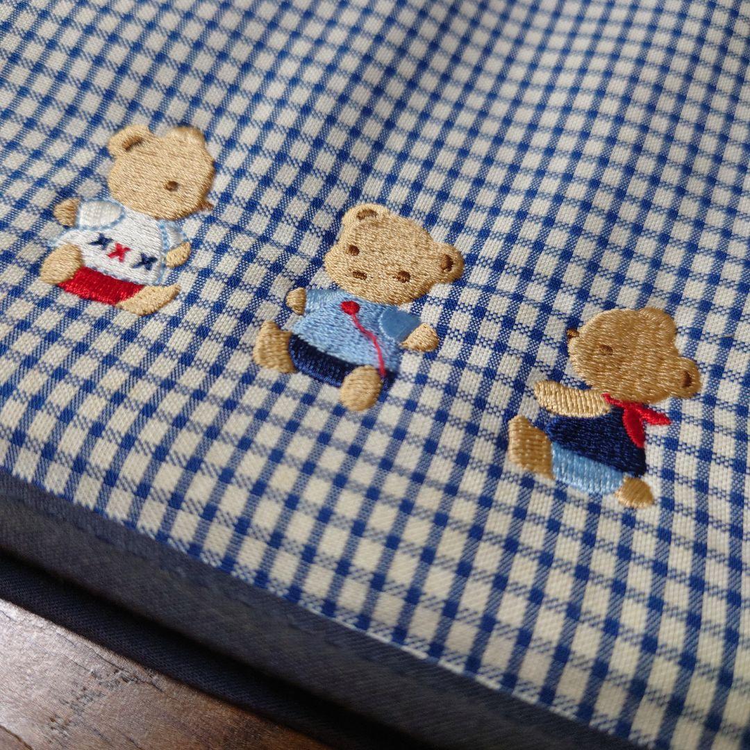 ファミリア 母子手帳ケース ブルー チェック柄 - メルカリ