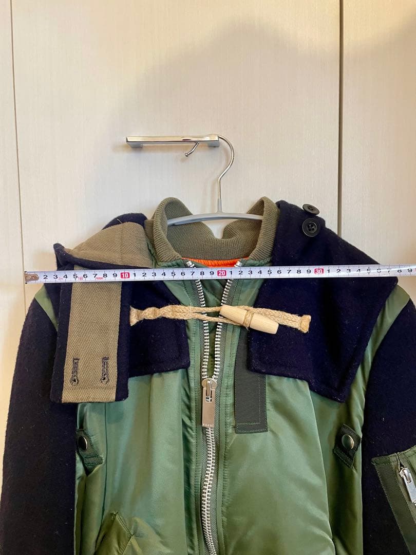 18AW sacai サカイ × Gloverall グローバーオール サイズ2