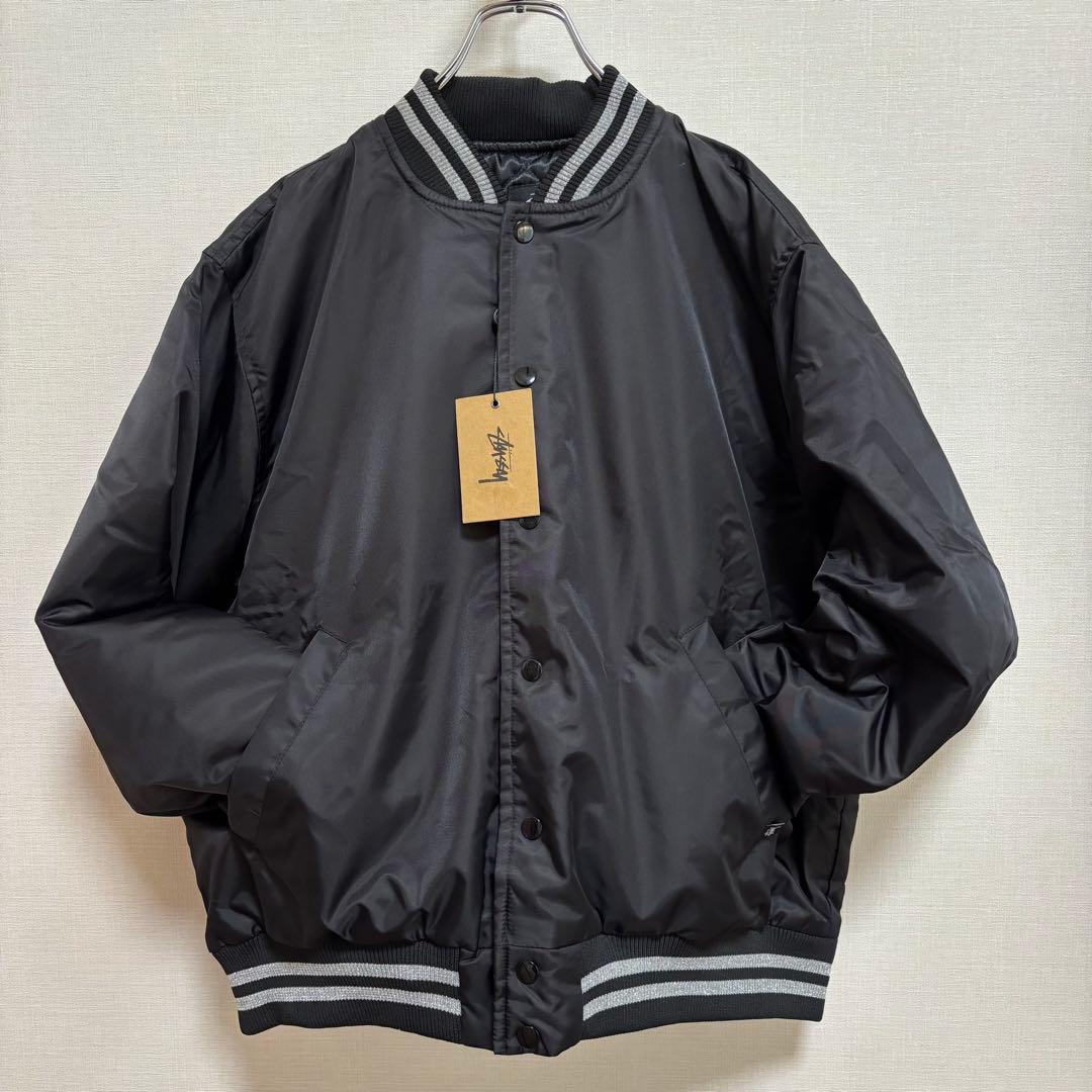【未使用品】Stüssy ダイス スパンコール中綿スタジャン L