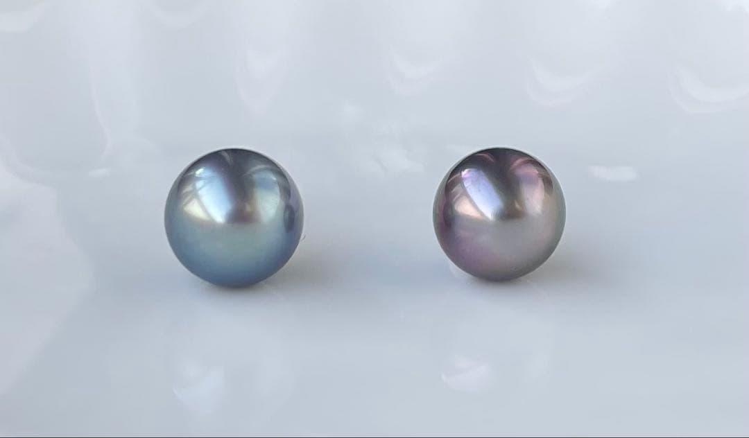 黒蝶真珠 大玉 ピアス K18 絶品照り 南洋パール トップグレード オーロラ