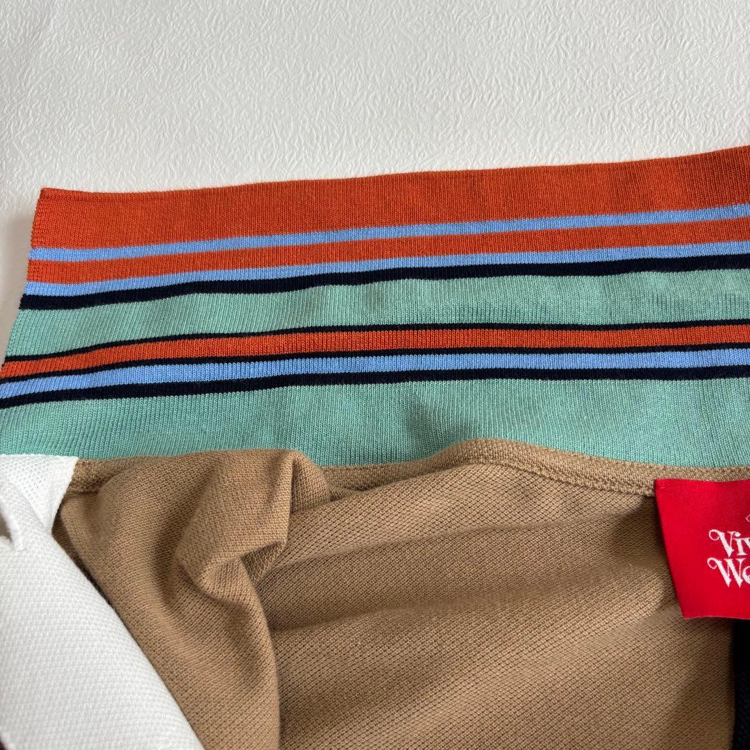 【美品】ヴィヴィアンウエストウッドレッドレーベル　半袖ポロシャツ　オーブ刺繍