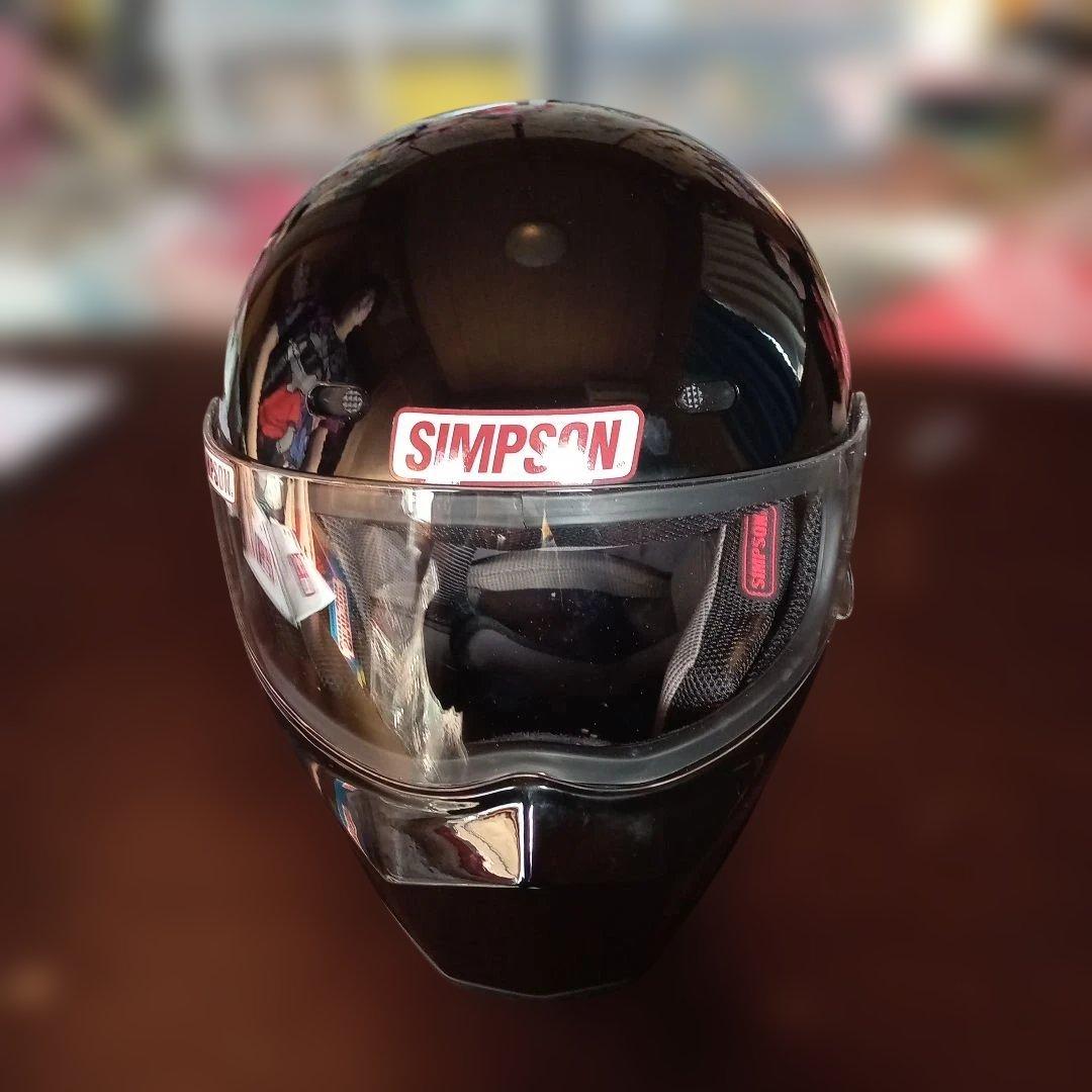 SIMSON ブラック フルフェイスヘルメット61センチです。 - メルカリ