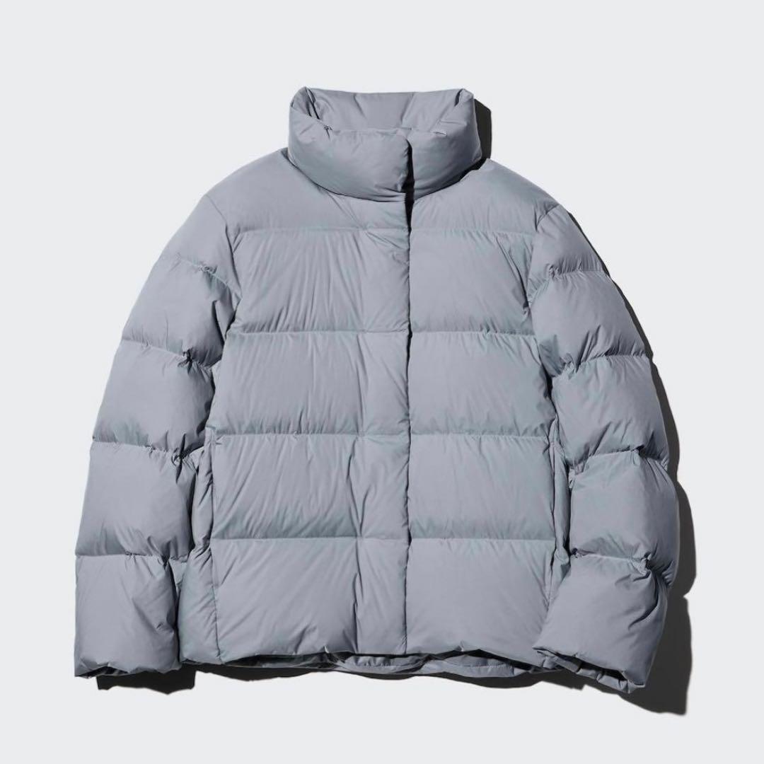 新品タグ付 UNIQLOパウダーソフトダウンジャケット ブルー - メルカリ