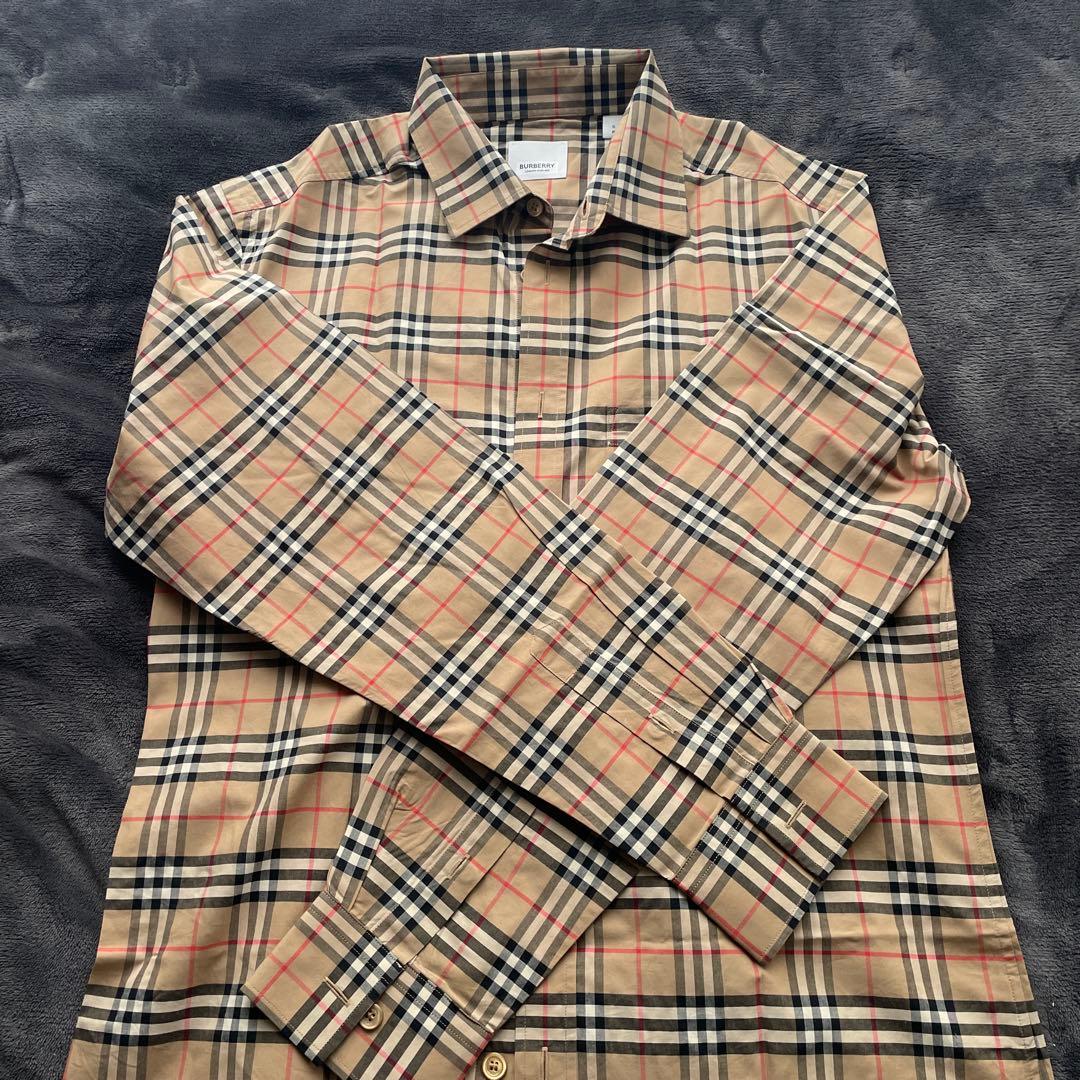 BURBERRY チェック柄 長袖シャツ Sサイズ BURBERRY