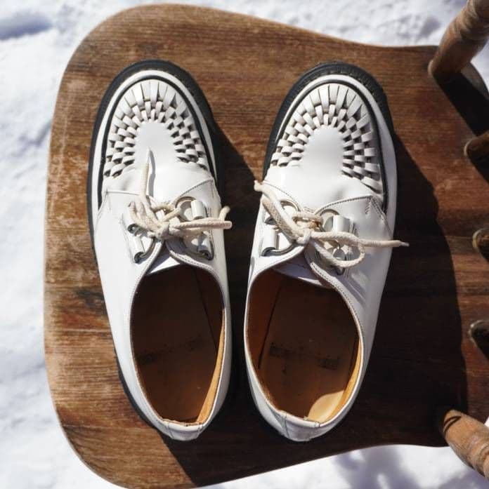 英国製 ジョージコックス ラバーソール ギブソンホワイト UK7 純正付属