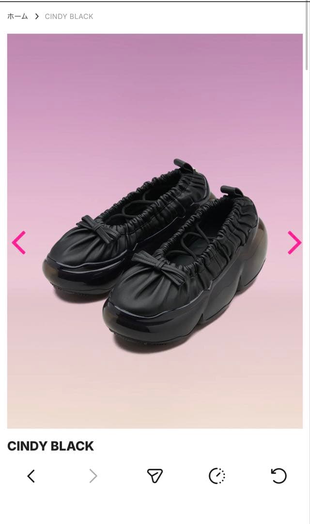 woomii CINDY BLACK ブラックスニーカー - メルカリ