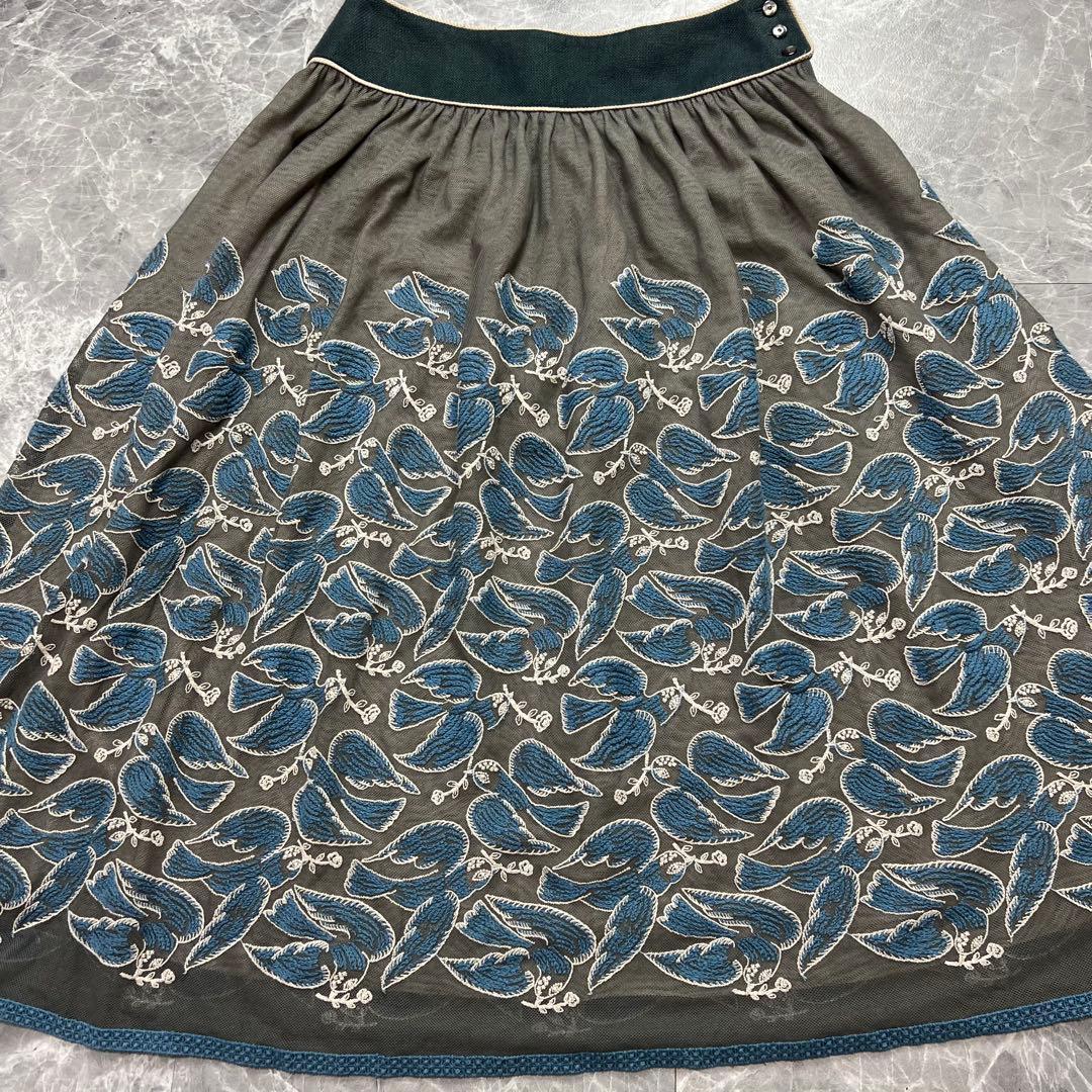 【極美品】ミナペルホネン following day スカート 近年品　38 mina perhonen following day チュールスカート - ミナペルホネン正規