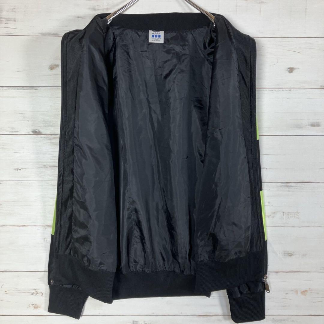 《大人気》adidas トラックジャケット ロゴ刺繡 M ブラック イエロー